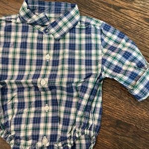 3-6 Months Month Janie and Jack Button Down Bodysuit